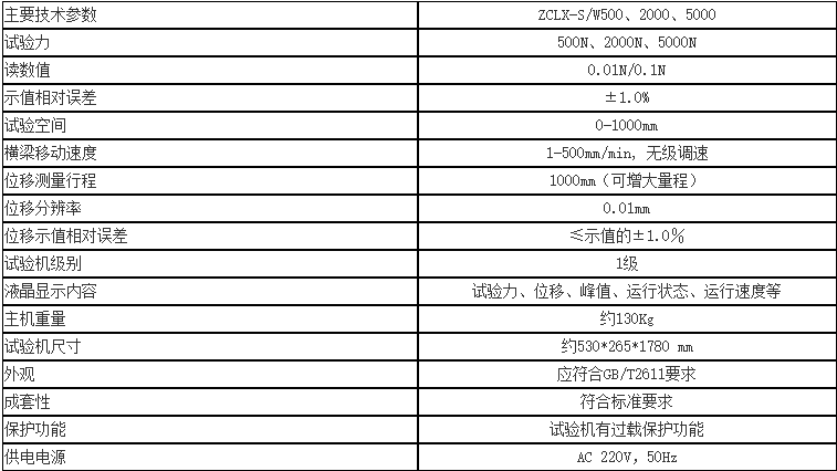橡胶手套拉伸负荷试验机 单臂式